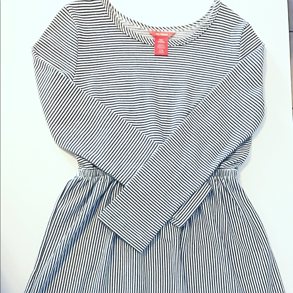 Stripe black and white dress